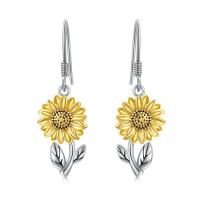 925 Sterling Silber Ohrringe "Sonnenblume"