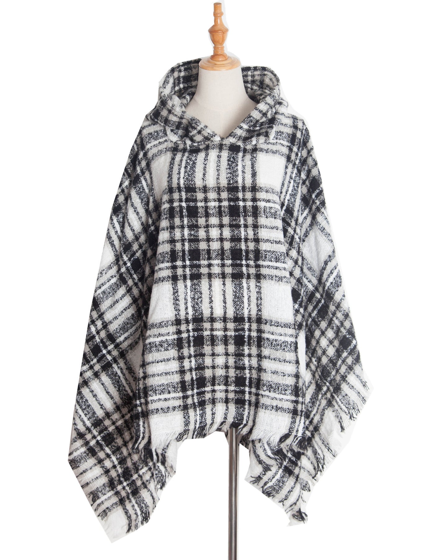 Poncho, Cape mit Kapuze für die kühlere Jahreszeit