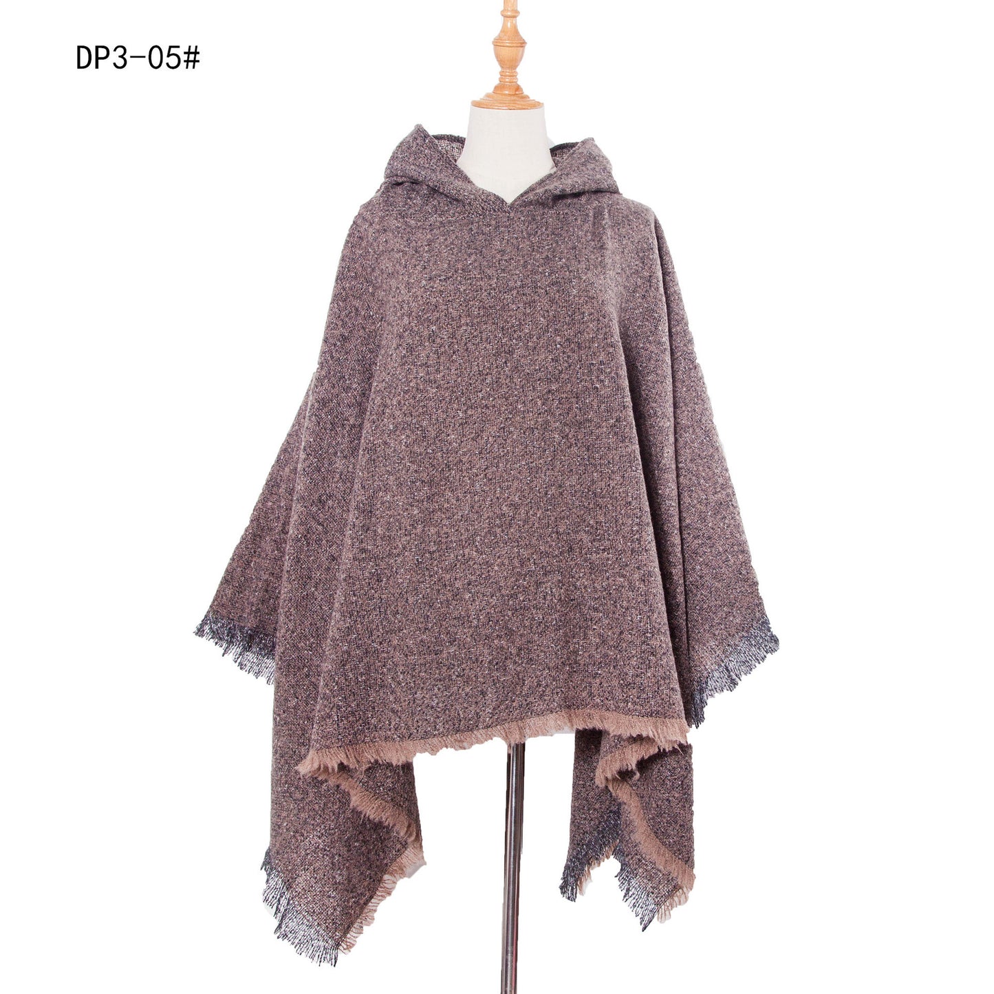 Poncho, Cape mit Kapuze für die kühlere Jahreszeit