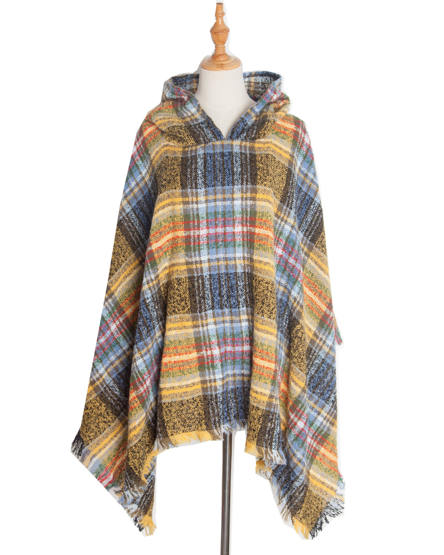 Poncho, Cape mit Kapuze für die kühlere Jahreszeit